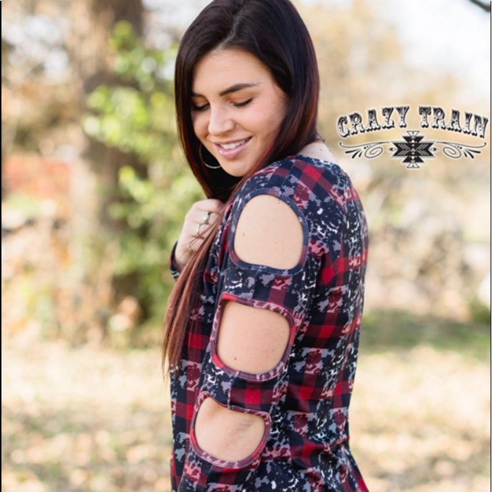 Cowboy Plaid Cutout by Crazy Train - Picture 3 of 3